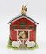 Ceramic Barn House Cookie Jar, Home Décor, Gift for Her, Gift for Mom, Kitchen Décor, Farmhouse Décor